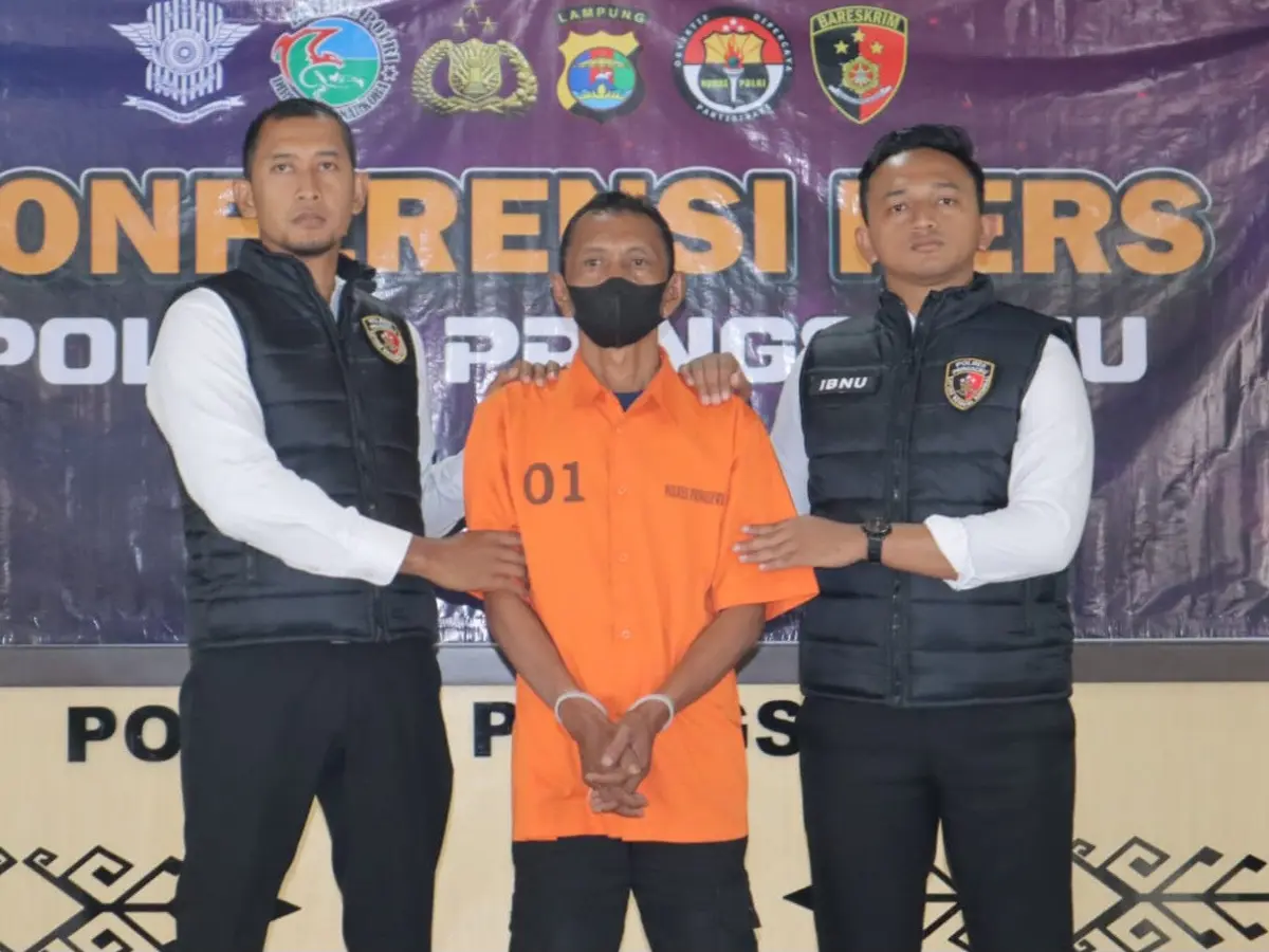 Korupsi Dana Desa Kades Pekon Sukoharjo III Barat Gunarto Ditahan Polres Pringsewu