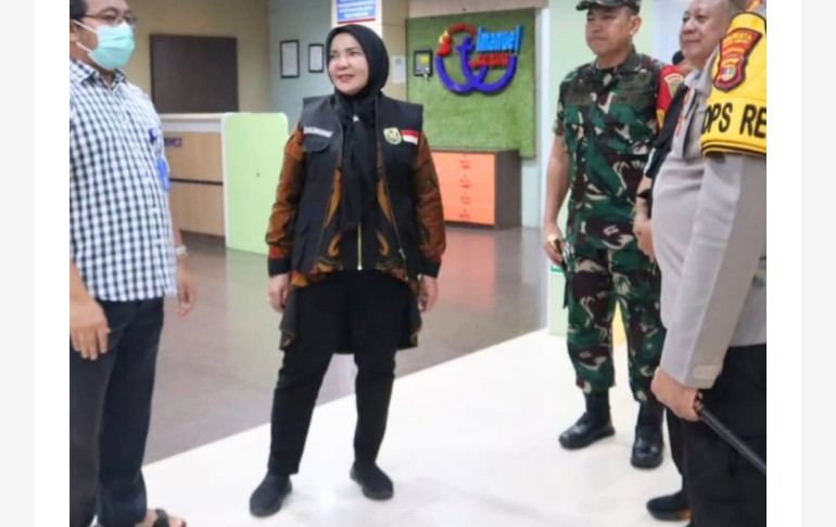 Eva Dwiana Bersama Forkopimda Cek Posko Terpadu Pengalaman dan Pelayanan Lebaran