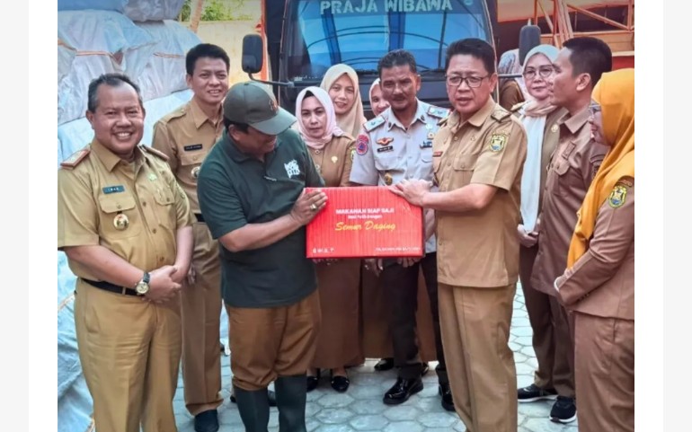 Pemkot Bandar Lampung Gencar Bagikan Bantuan Korban Banjir
