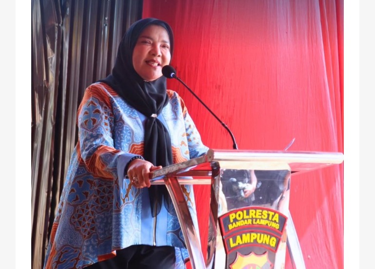 Wali Kota Eva Peletakan Batu Pertama Pembangunan Gedung Satlantas dan Satintelkam Polresta Bandar Lampung