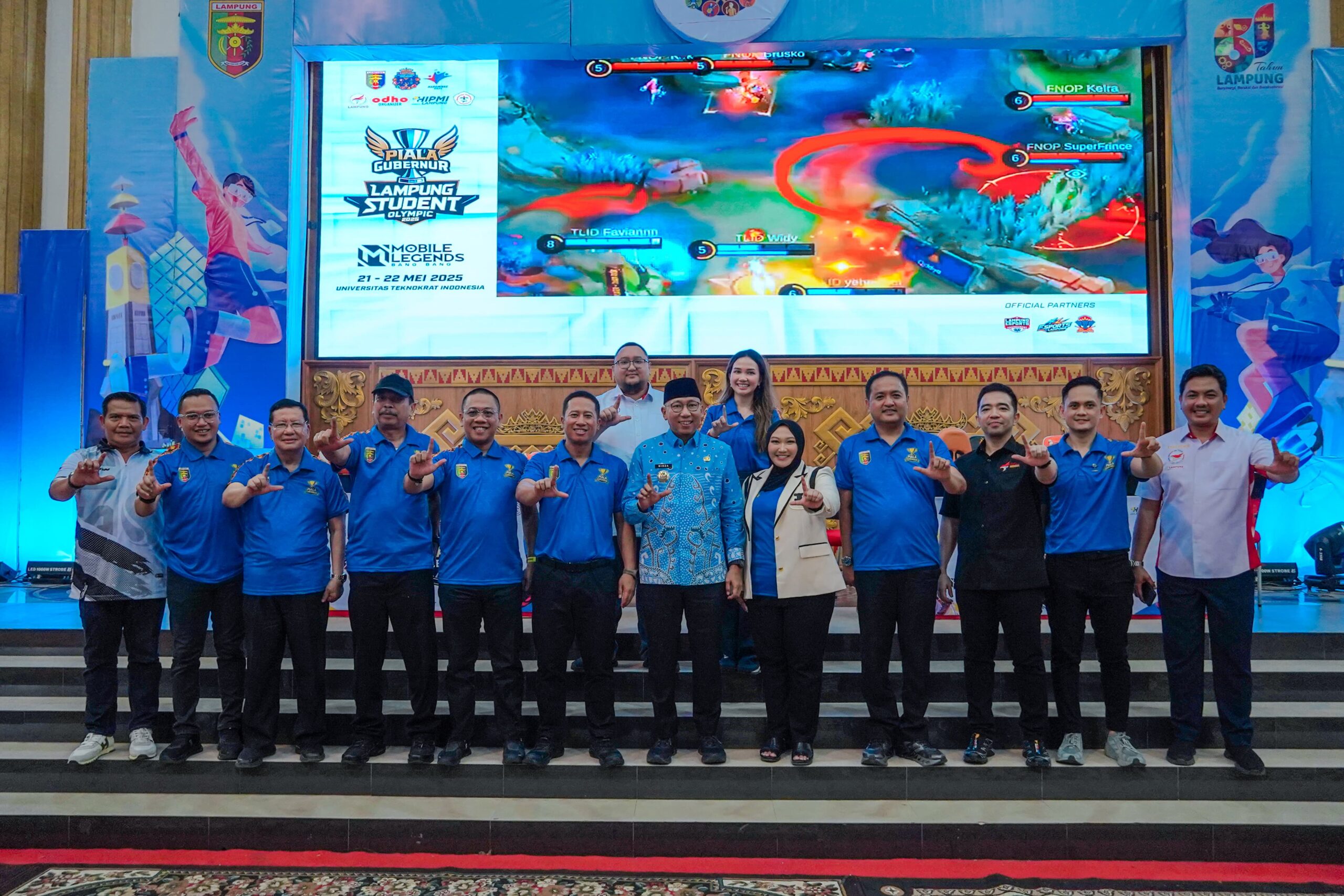 Gubernur Mirza Ramaikan Pembukaan LSO 2025, Main Bareng Mobile Legends Bersama Peserta