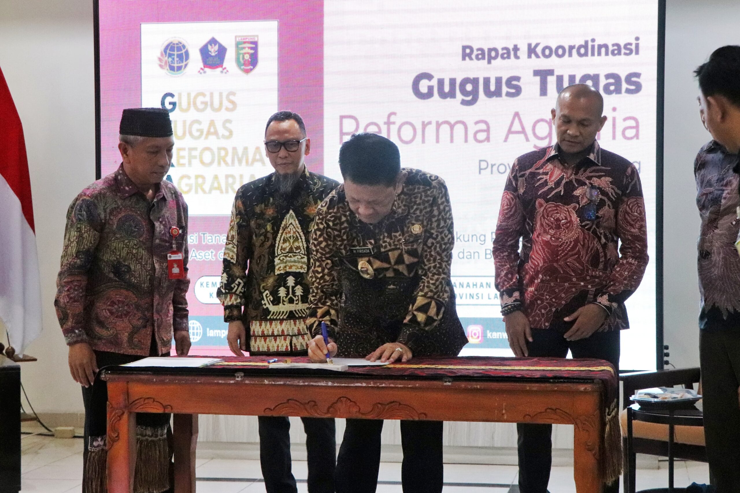Pemprov Lampung Dorong Sinergi Stakeholder dalam Reforma Agraria Berbasis Desa