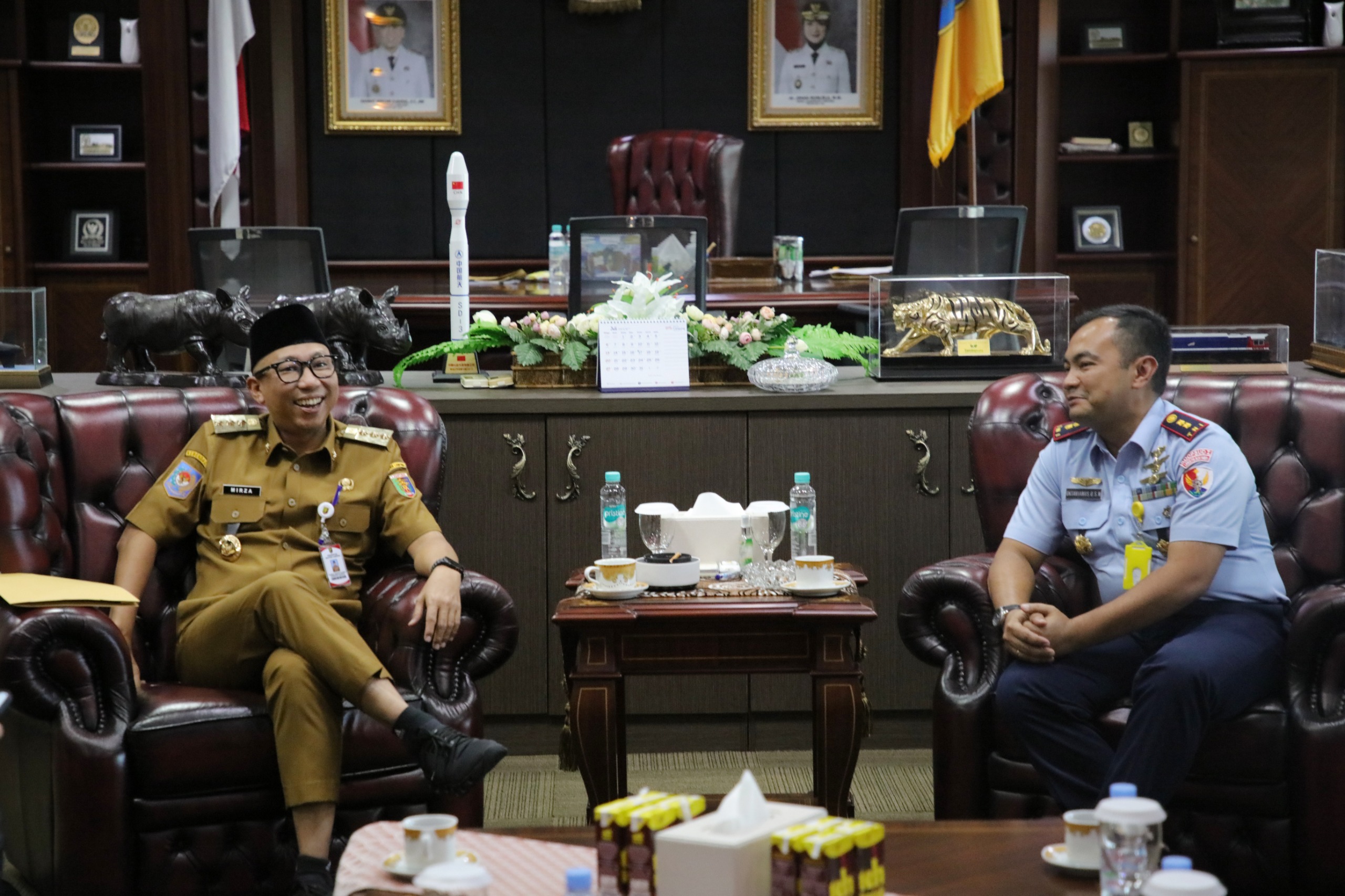 Kunjungan Silaturahmi Danlanud M. Bun Yamin, Gaungkan Kolaborasi Jaga Ketahanan Pangan Provinsi dan Nasional
