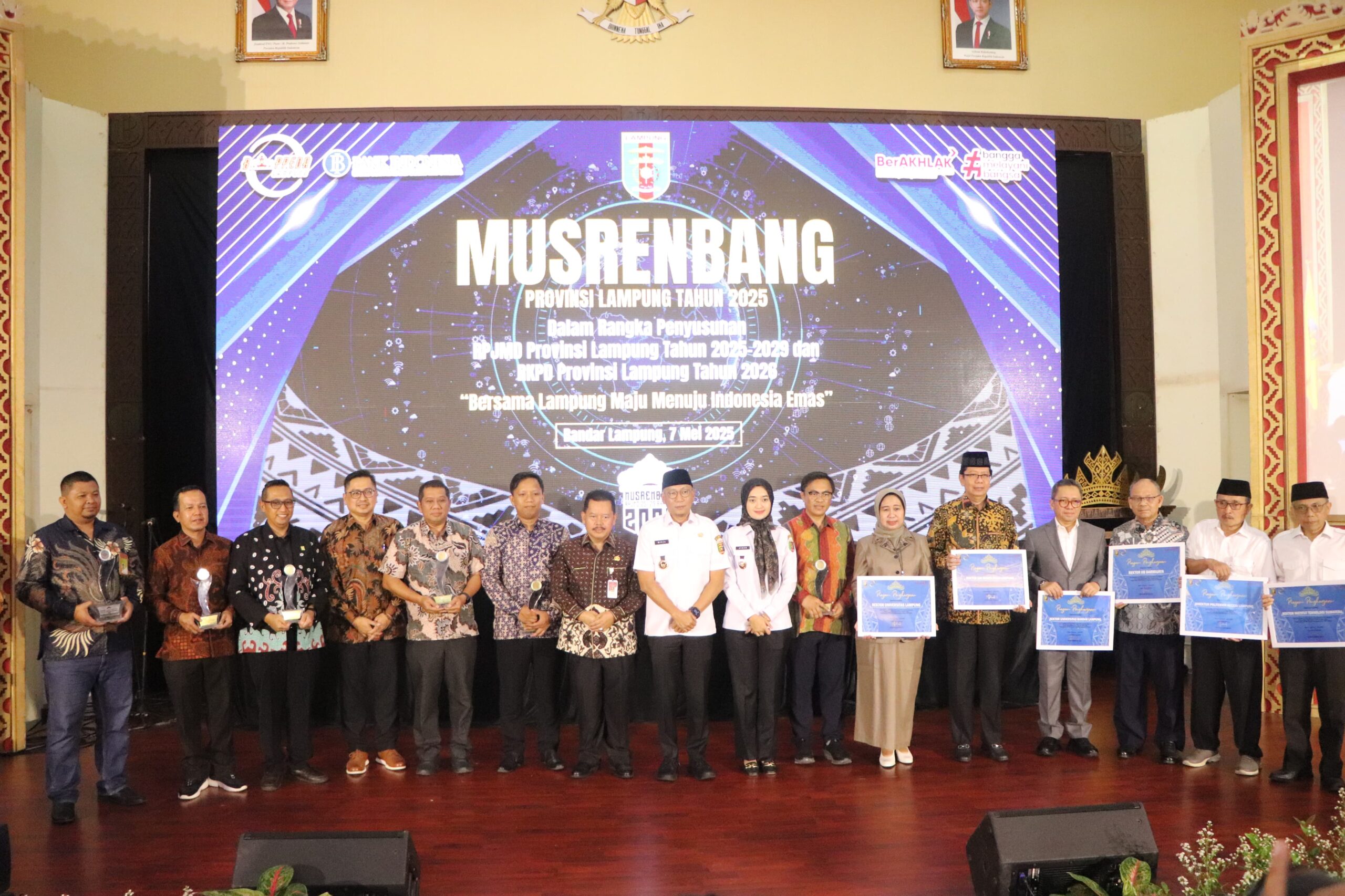 Gubernur Mirza Buka Musrenbang Provinsi Lampung: Tegaskan Komitmen Menuju “Lampung Maju, Indonesia Emas”