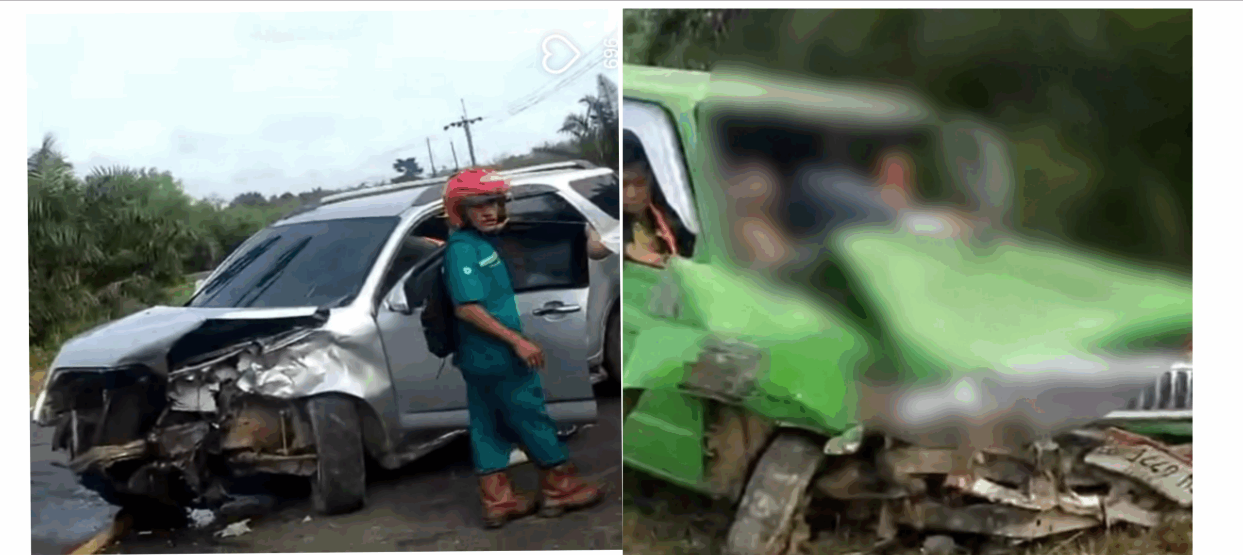 Daihatsu Terios Tabrak Kijang di Mesuji, Satu Tewas dan Tiga Luka