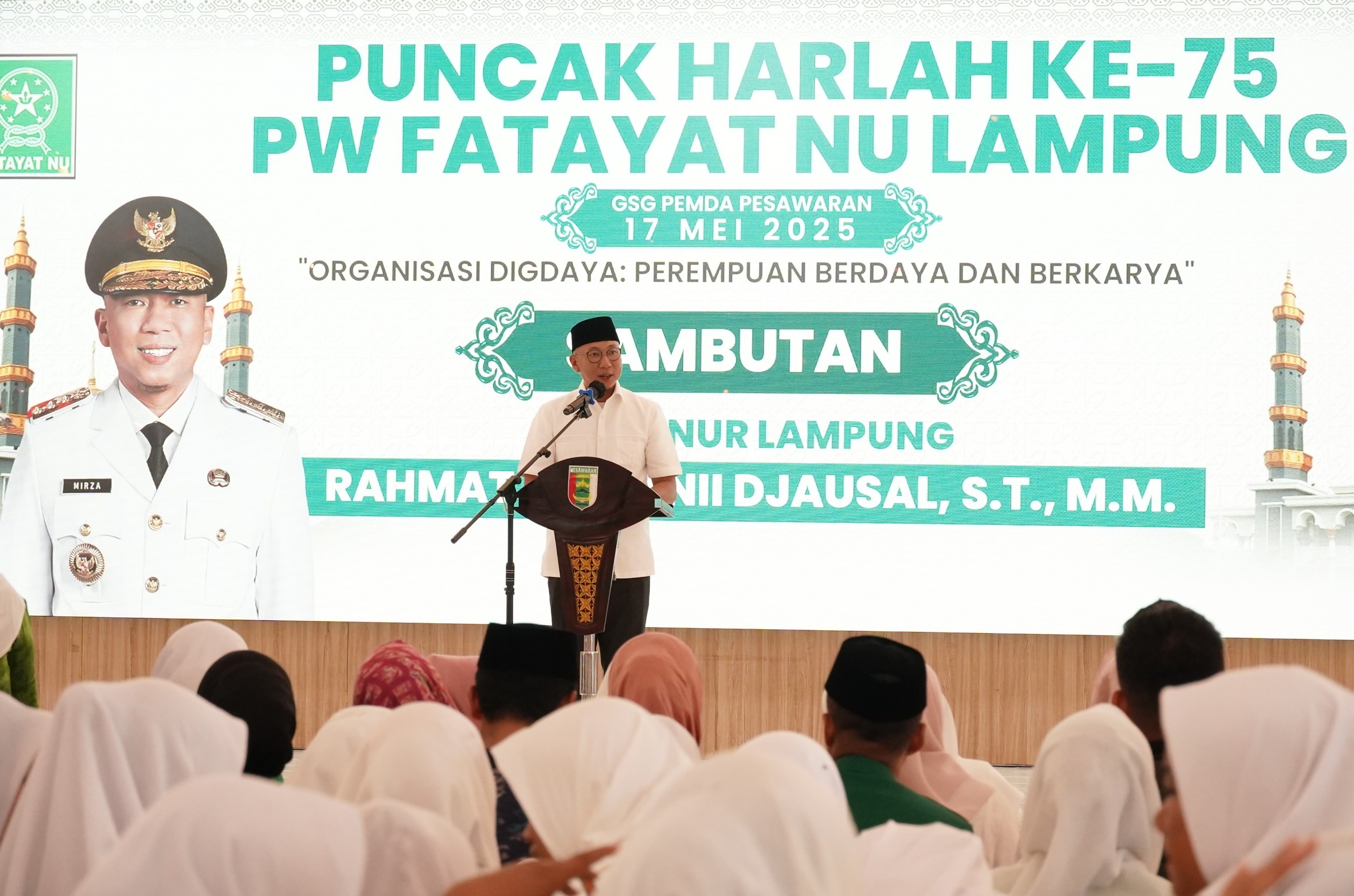 Gubernur Mirza Apresiasi Peran Strategis Fatayat NU dalam Pemberdayaan Perempuan
