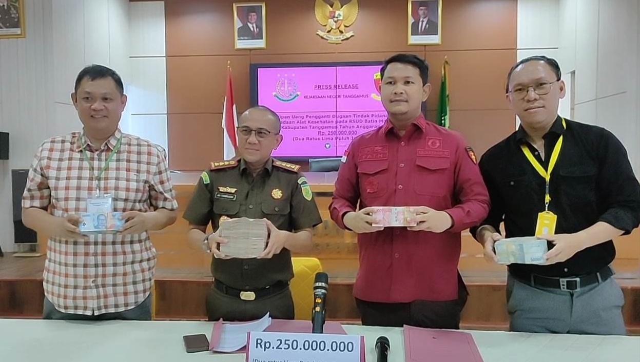 M Taufik Tersangka Korupsi Proyek Alkes CT Scan RSUD Tanggamus Rp13,4 Miliar Kembalikan Rp250 Juta