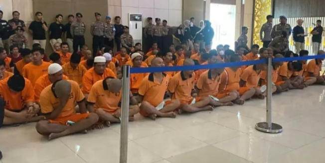 Polda Lampung Gulung 319 Tersangka dalam Operasi Sikat Krakatau 2025