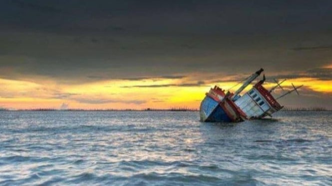 KM Tegar Jaya Dengan 17 ABK Tenggelam di Perairan Laut Tegal Mas Satu Tewas Dua Masih Hilang