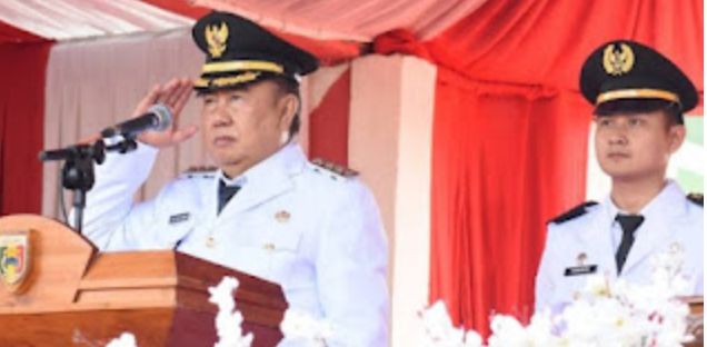 Bupati Tanggamus Pimpin Upacara HUT ke-80 RI di Lapangan Merdeka Kota Agung