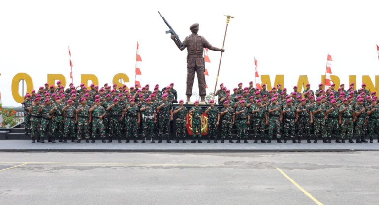 Kunjungan Kerja dan Pasmar 1 ke Satuan TNI AL Wilayah Sumatera Utara