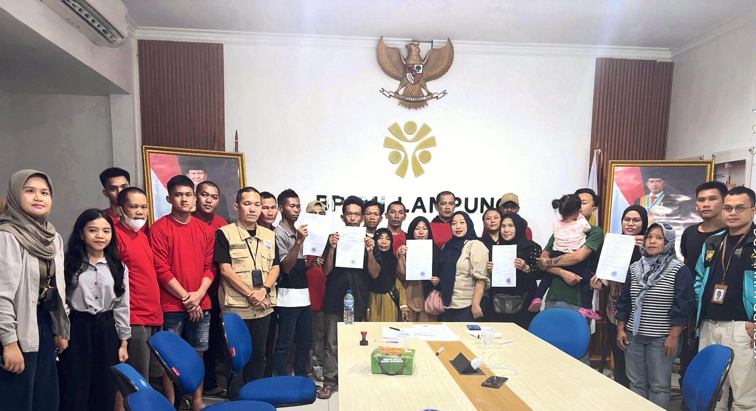 BP3MI Lampung Smbut Kepulangan 15 Pekerja Migran Deportasi dari Malaysia