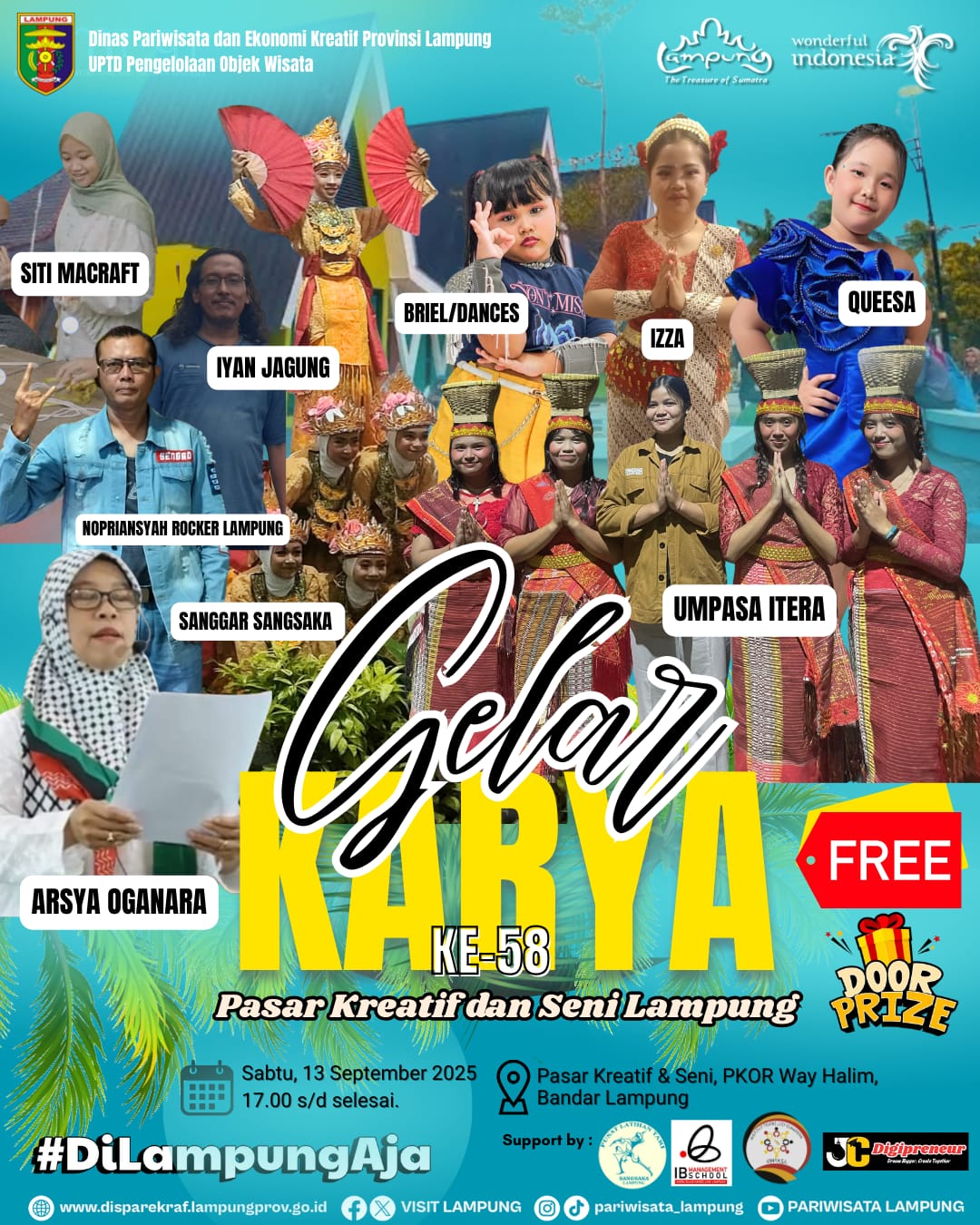 Puisi Solidaritas Palestina Bakal Tampil di Gelar Karya PAKSI ke-58 Lampung