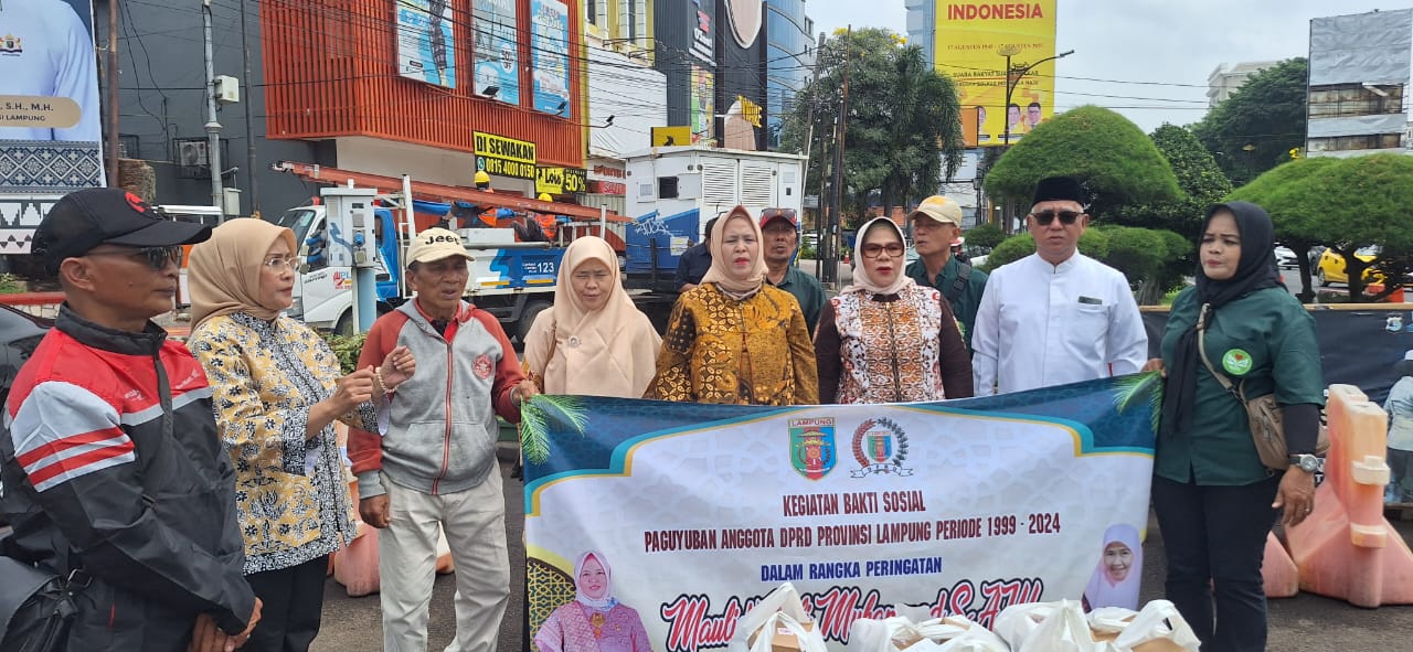 Peringati Maulid Nabi, Paguyuban DPRD Lampung Gelar Aksi Sosial
