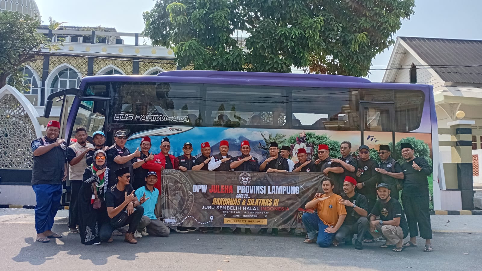 Kontingen DPW Juleha Lampung Ikuti Silatnas dan Rakornas III di Jambi