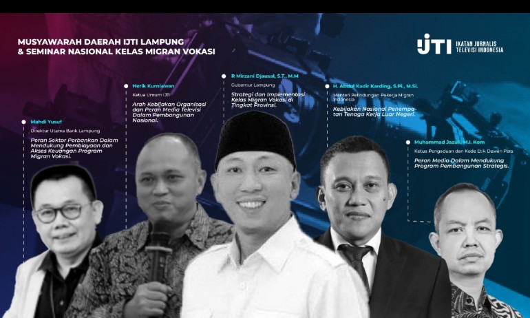 Musda IJTI Lampung Hadirkan Seminar Migran Vokasi, Dorong Tenaga Kerja Berdaya Saing Dunia