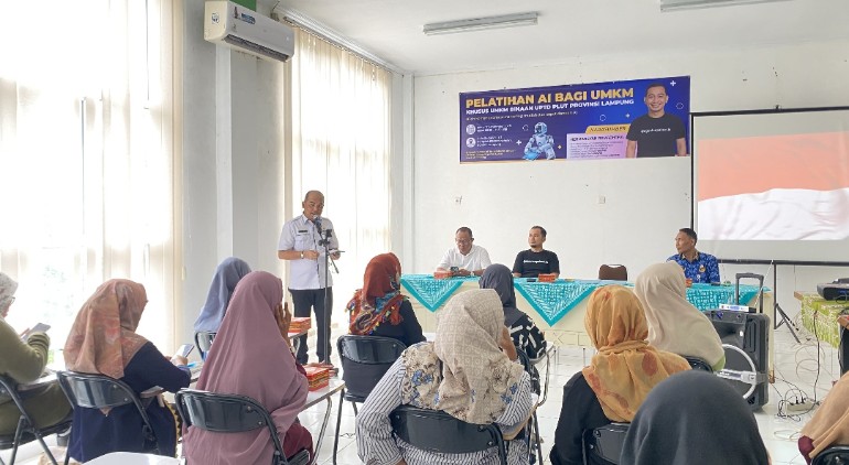 25 Pelaku UMKM Provinsi Lampung Ikuti Pelatihan Artificial Intelligence