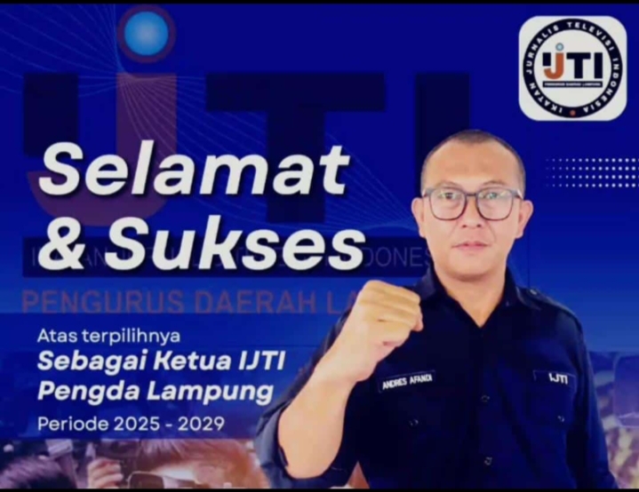 Andreas Afandi Ketua IJTI Lampung periode 2025-2029