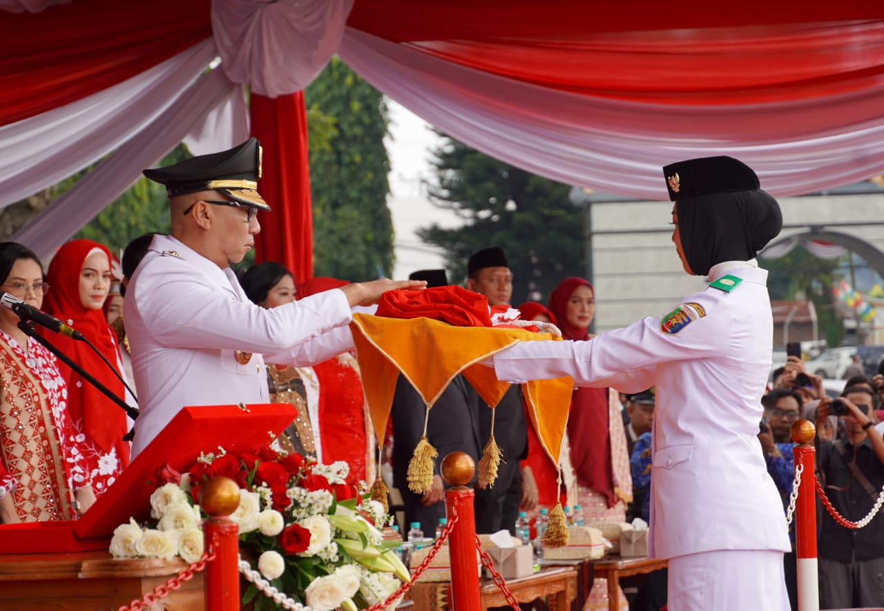 Upacara HUT ke-80 RI di Provinsi Lampung Berlangsung Khidmat, Gubernur Ajak Masyarakat Lampung Jadi Pelaku Utama Pembangunan
