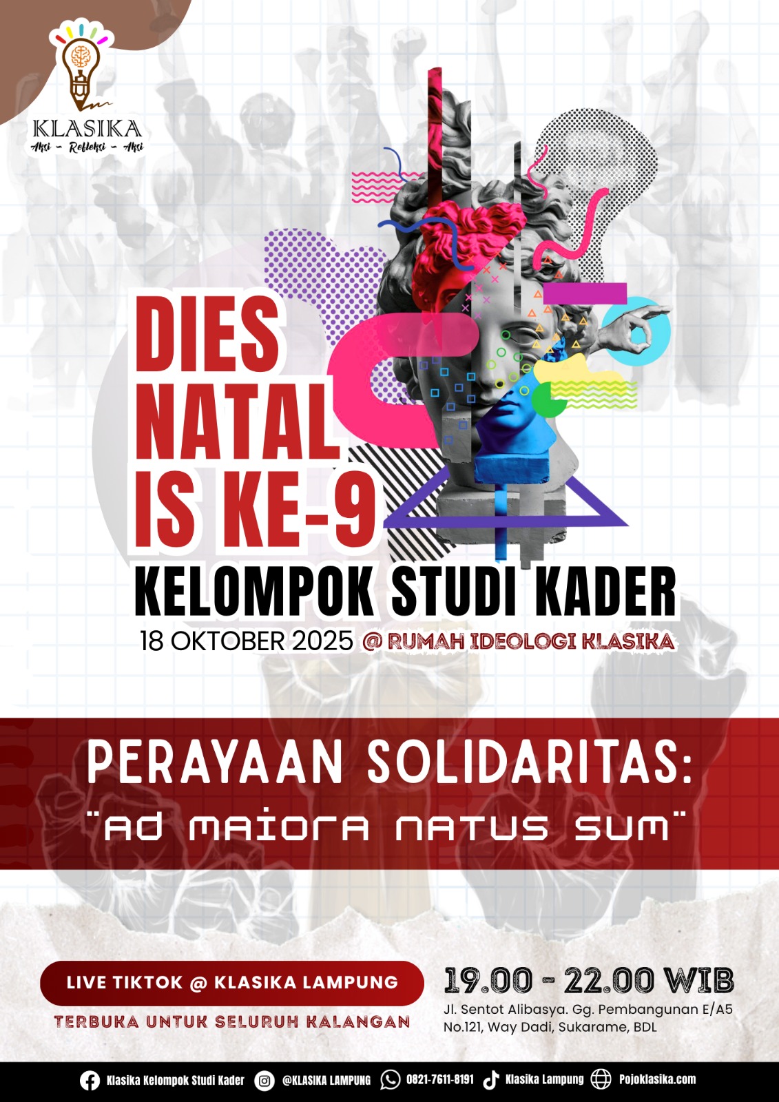 Gelar Dies Natalis ke 9, KLASIKA Lampung Angkat Tema Perayaan Solidaritas