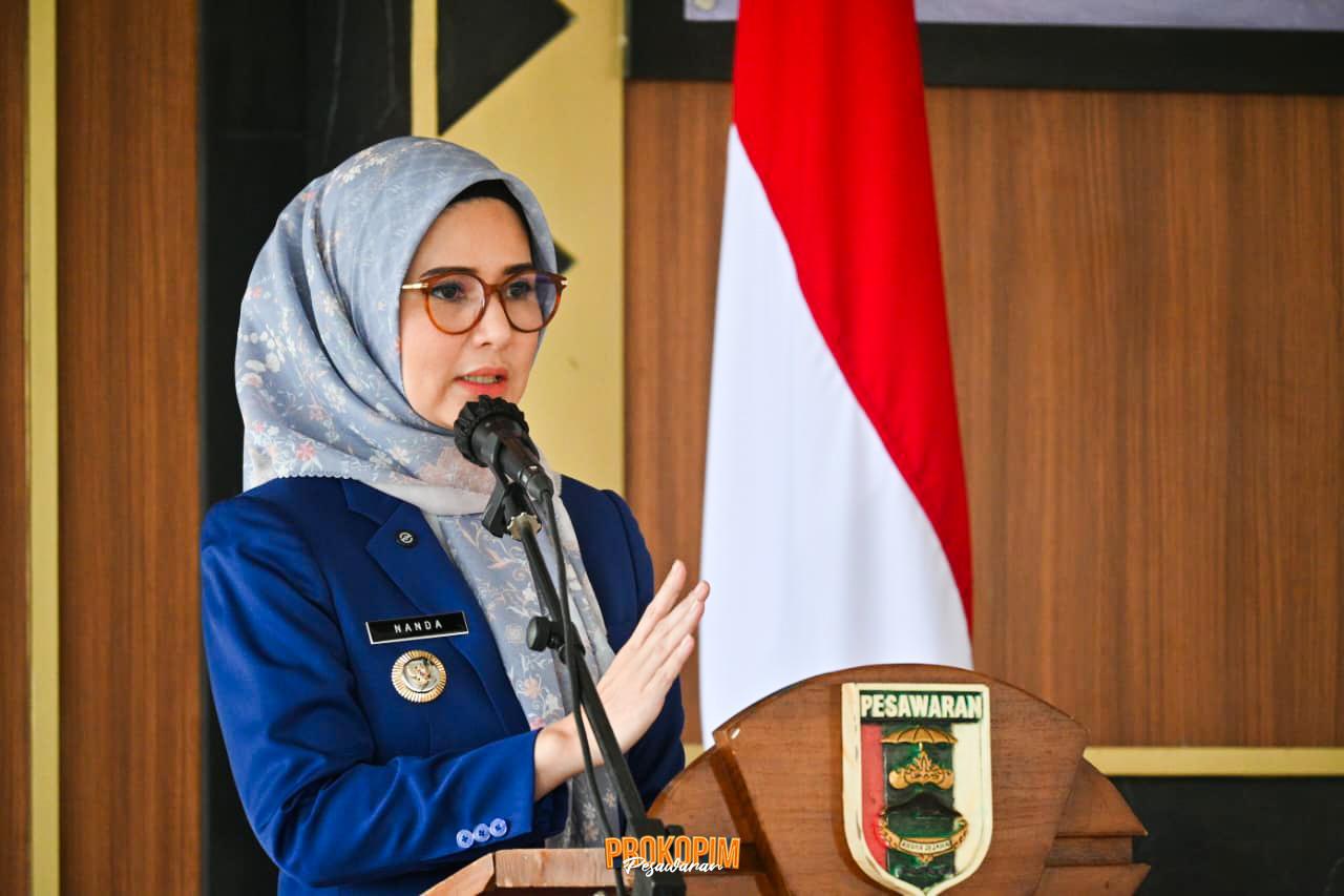 Bupati Nanda Kukuhkan Pengurus TP PKK, Dekranasda, Perwosi, Posyandu, dan Bunda Literasi Kecamatan Periode 2025-2030