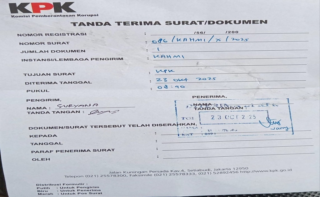 KAHMI Desak KPK Periksa Enam Legislator Golkar Terkait Dugaan Korupsi Dana CSR BI-OJK