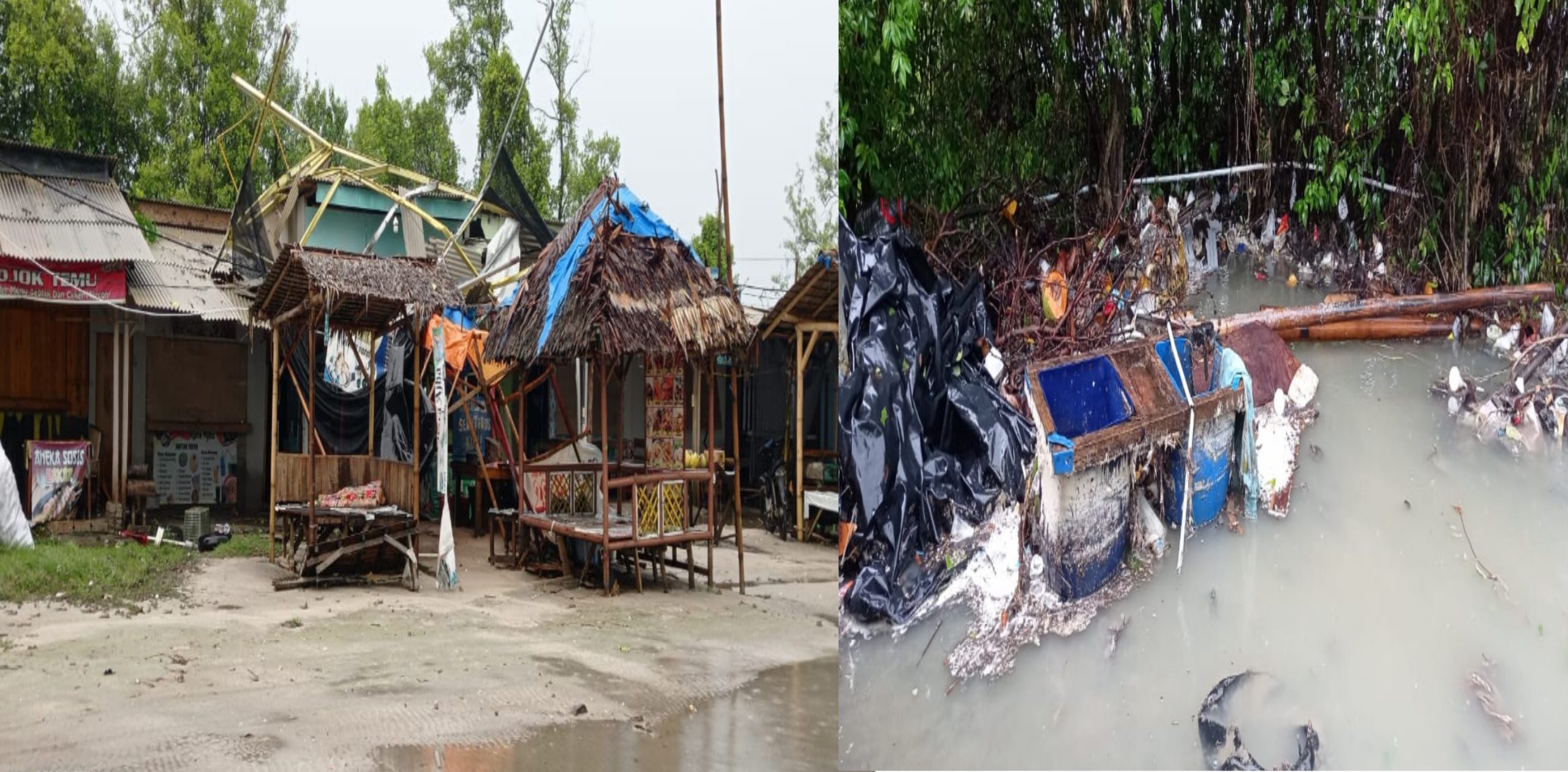 Banjir Rob Disertai Angin Kencang Terjang Pesisir Labuhan Maringgai, Puluhan Rumah Rusak Kerugian Capai Ratusan Juta Rupiah