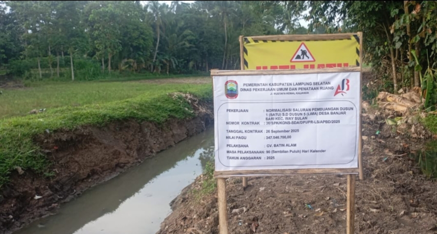 Diduga Akibat Praktik Jual Beli Proyek, Normalisasi Siring di Banjarsari Mangkrak