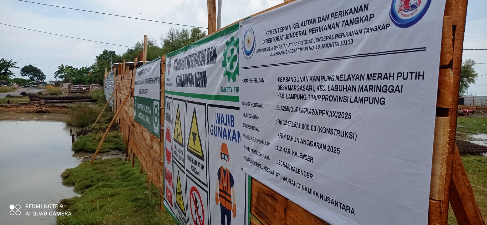 Pengerjaan Proyek Kawasan KNMP Desa Margasari-Sukorahayu Labuhan Maringgai Dari KKP Rp40 Miliar Terus Dikebut