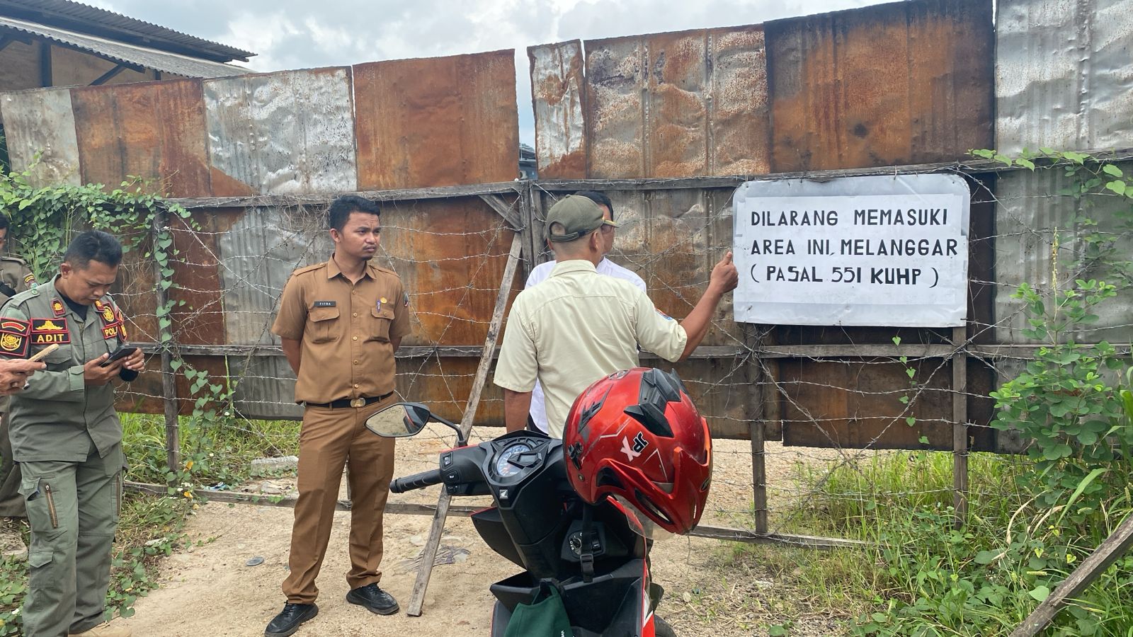 Pengelola Tambang Galian C di Jalan Ir Sutami Lematang Tolak Sidak Tim DLH Lampung Selatan