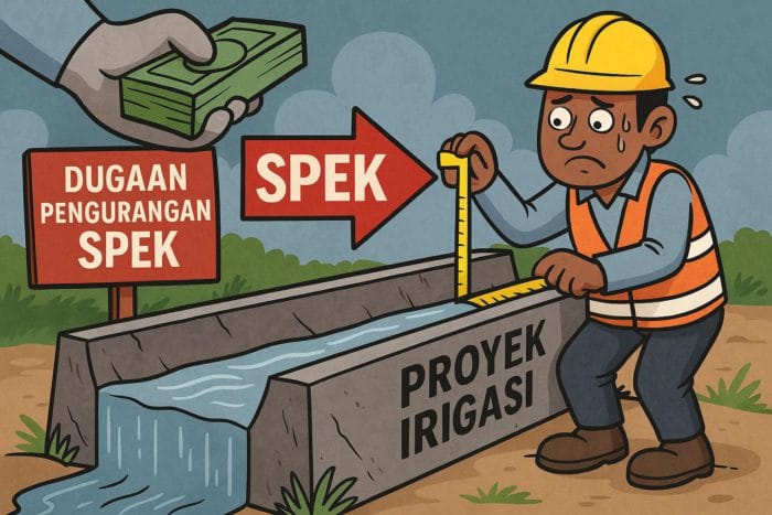 Dugaan Korupsi Proyek Irigasi Gantung Rp97,8 Miliar Yang Tak Berfungsi di Mesuji Parkir Lama di Kejati?
