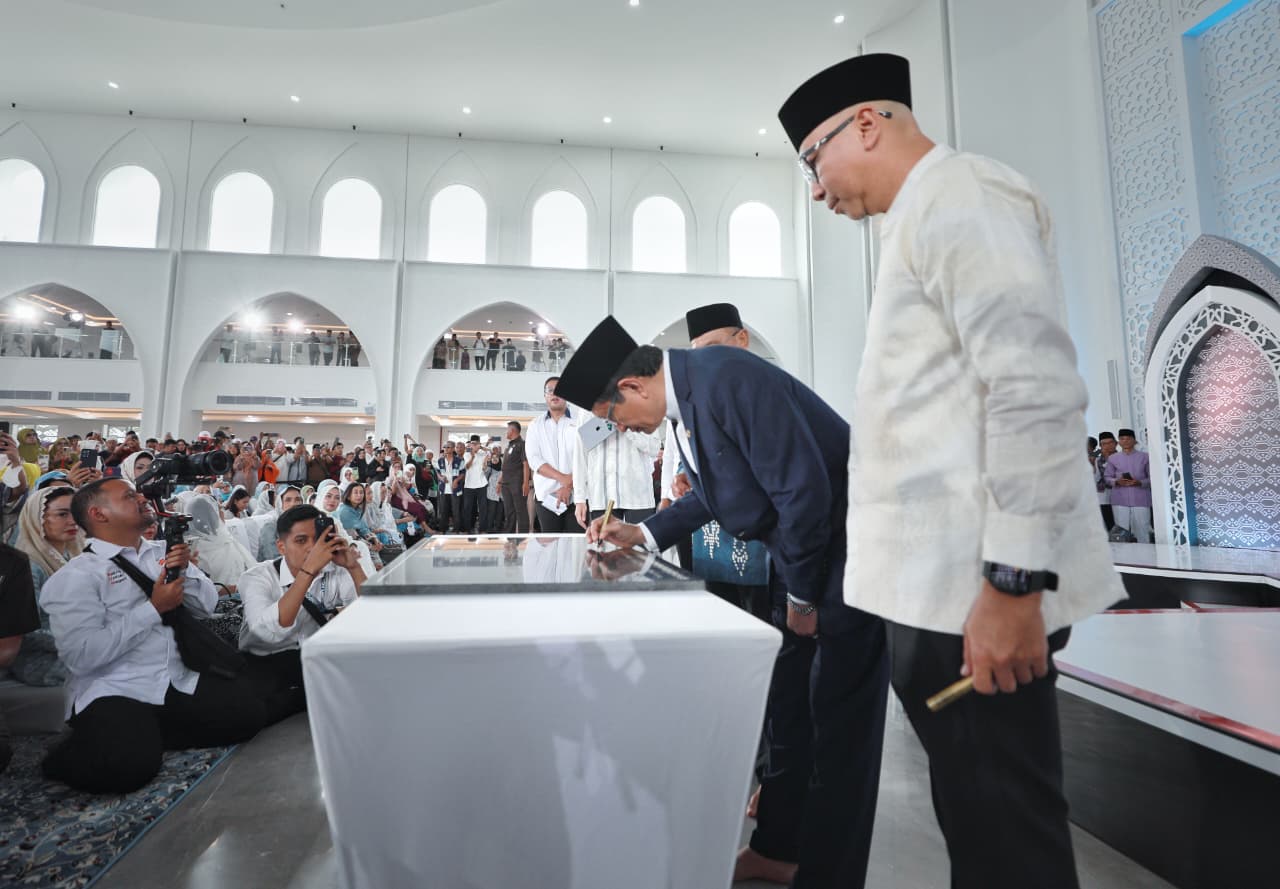 Gubernur Lampung dan Menag Resmikan Masjid Raya Al-Bakrie, Ikon Baru Syiar Islam di Bumi Ruwa Jurai