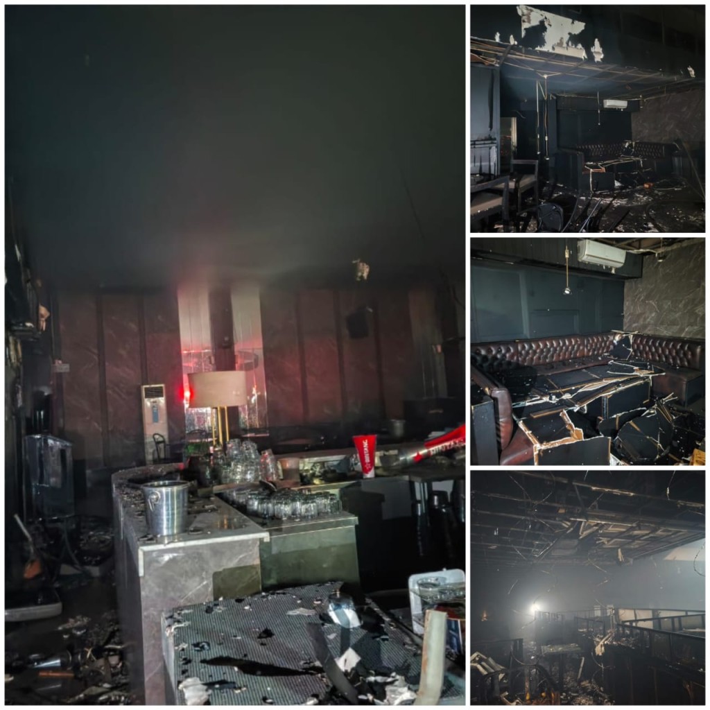 Radar Space Bar and Lounge Terbakar Yang Lagi Dugem Kocar Kacir Kini Disegel