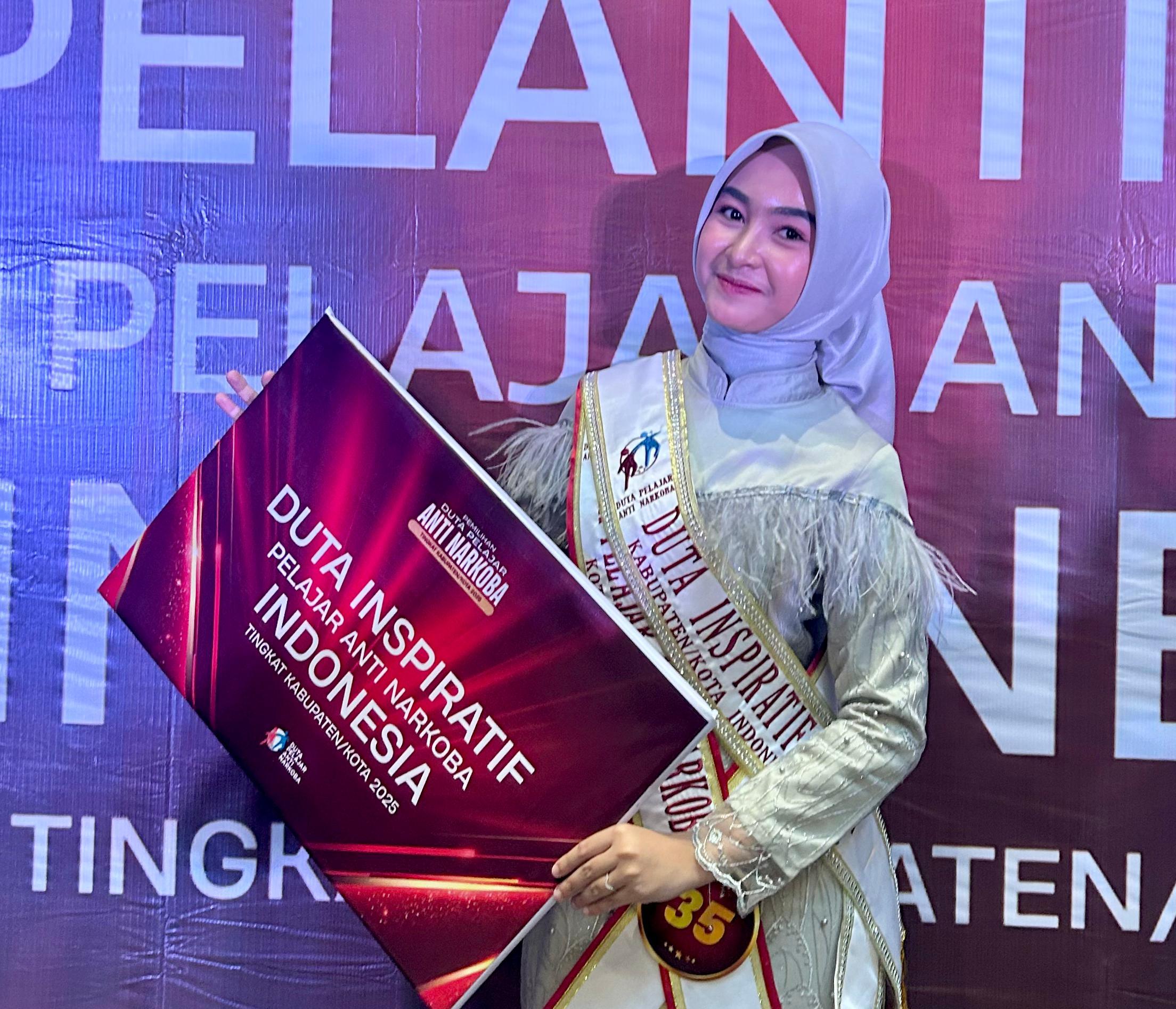 Putri Kelahiran Metro Balqis Junians Wijaya Duta Inspiratif Pelajar Anti Narkoba Tingkat Kabupaten Kota Indonesia 2025