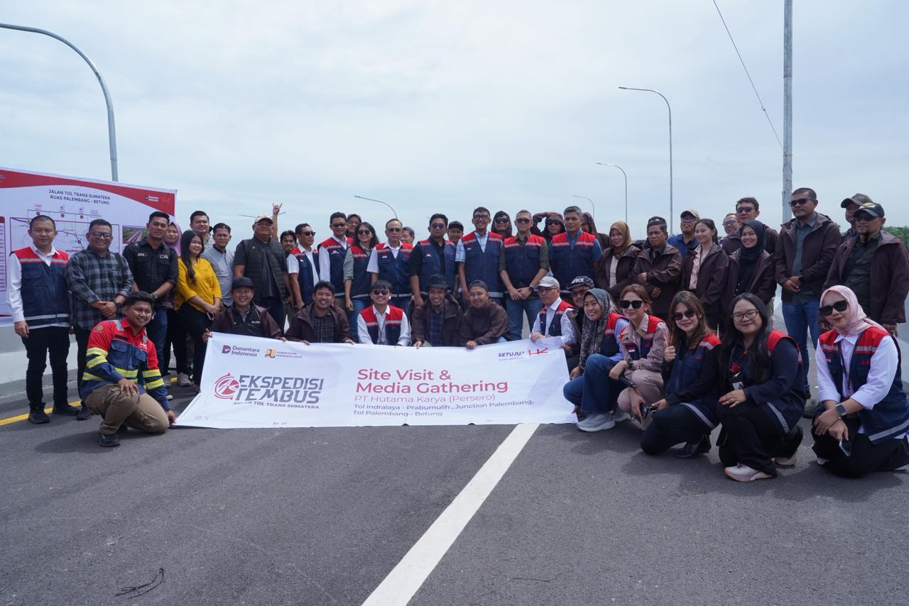 Tinjau Progres JTTS, HK Gelar Site Visit dan Media Gathering di Sumatera Selatan