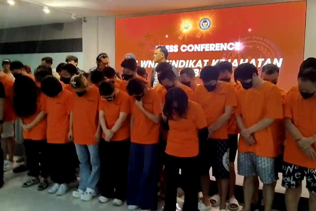 27 Warga Negara Cina Ditangkap di Bandar Lampung Terkait Penipuan Online