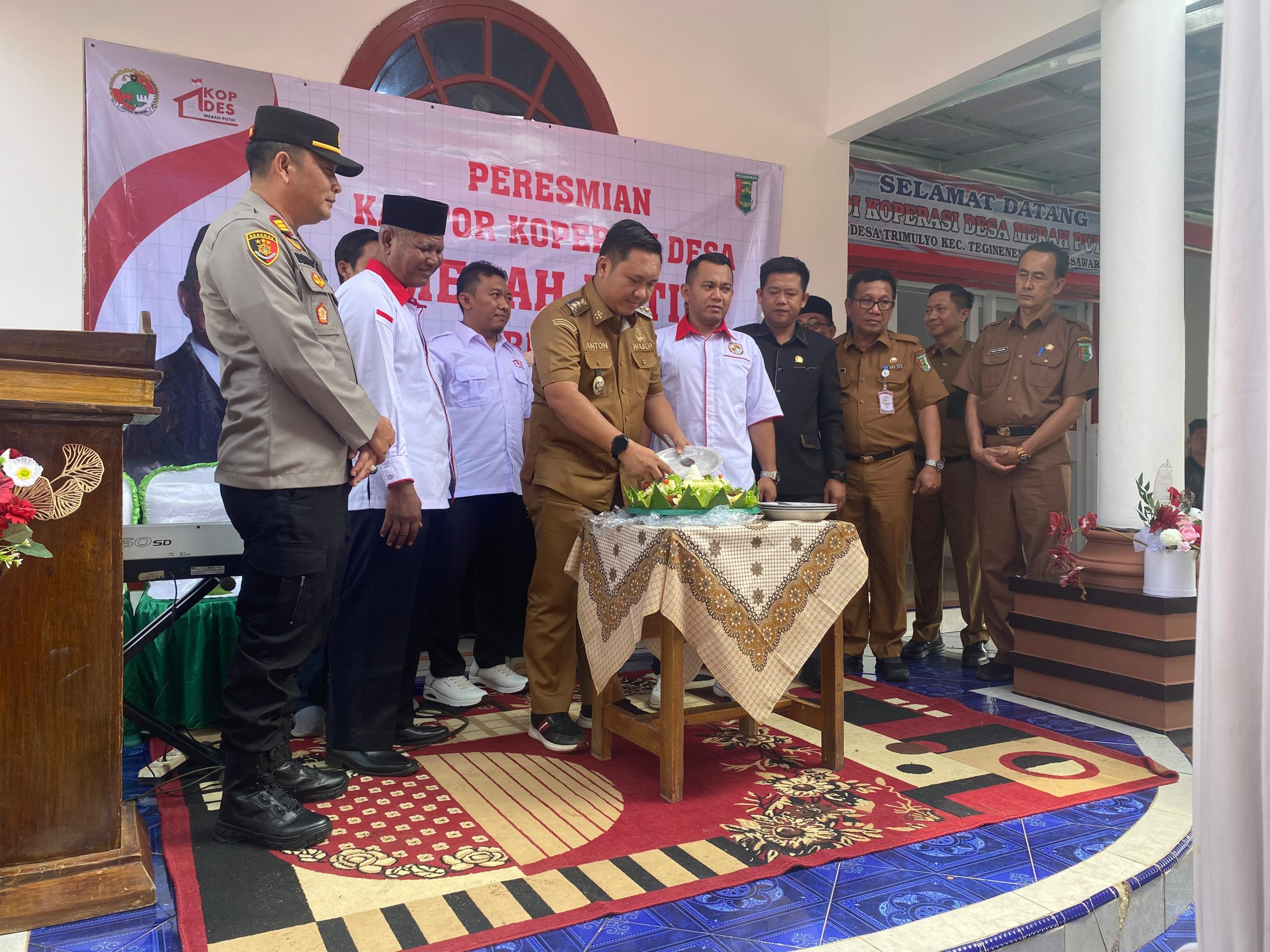 Koperasi Merah Putih Desa Trimulyo Diresmikan, Wabup Pesawaran Harap Bisa Bangkitkan Ekonomi Masyarakat