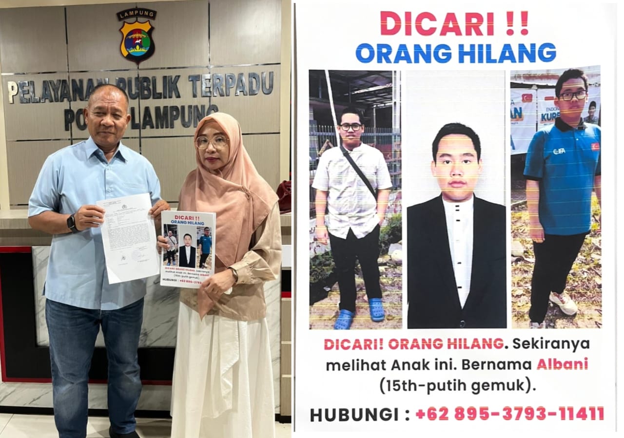 Santri Pondok Pesantren Sulaimaniyah Darul Iman Dilaporkan Hilang, Keluarga Lapor ke Polda Lampung ‎