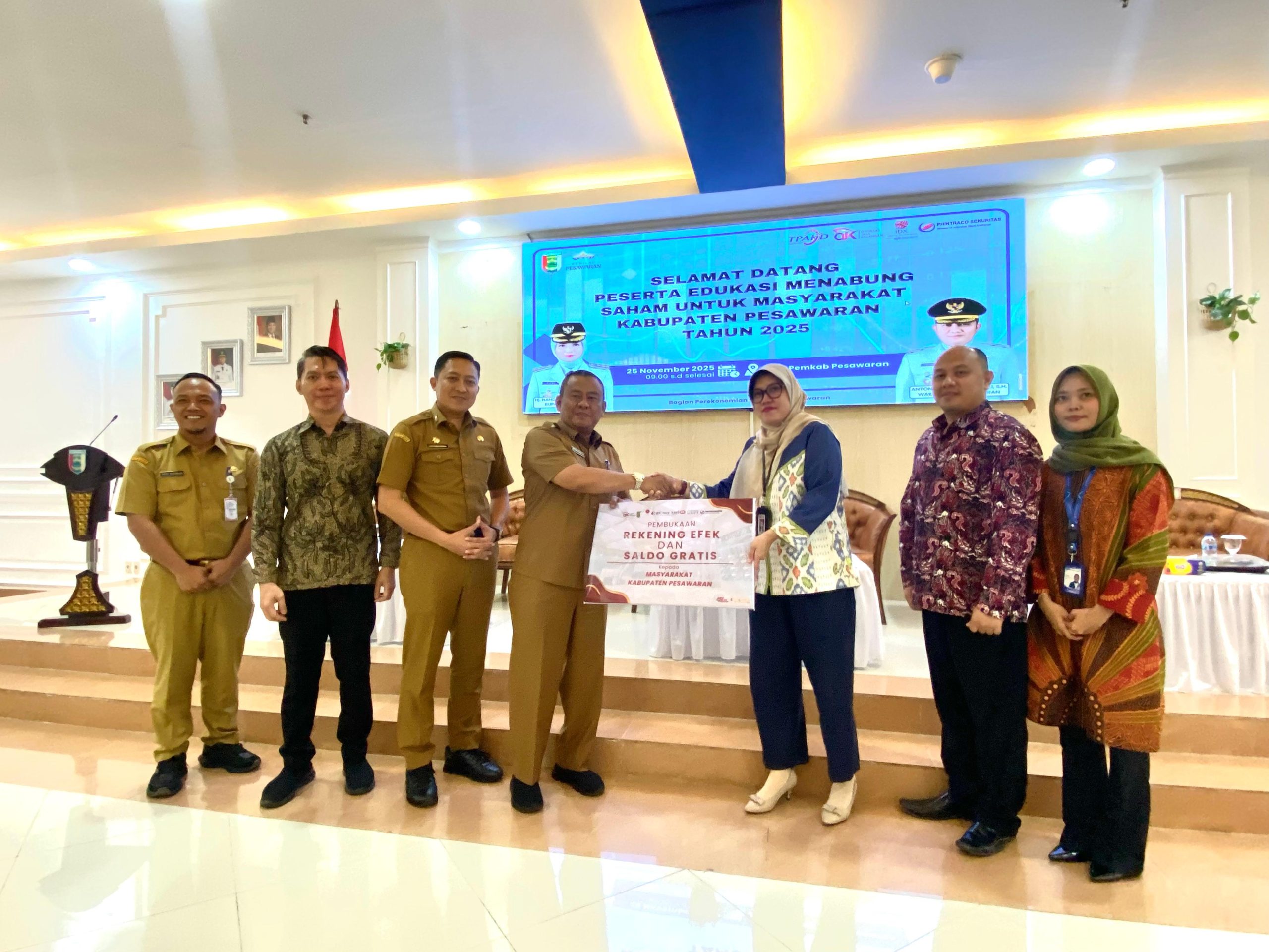 Pemkab Pesawaran Dorong Literasi Keuangan Masyarakat Lewat Edukasi Menabung Saham