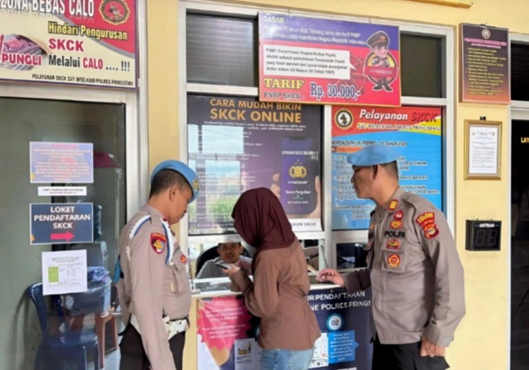 Lebih Praktis Tanpa Antre, Urus SKCK di Polres Pringsewu Bisa Lewat Aplikasi