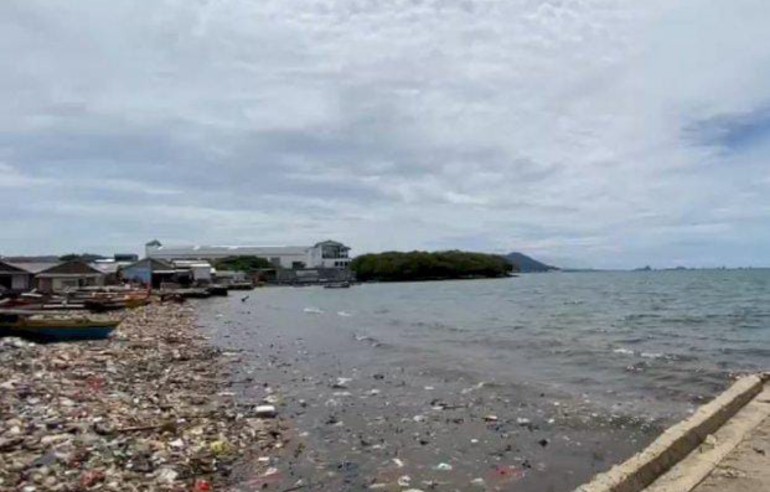 Sampah Kiriman Laut Cemari Pantai Bandar Lampung Lagi, DLH Libatkan Warga Aksi Bersih Massal