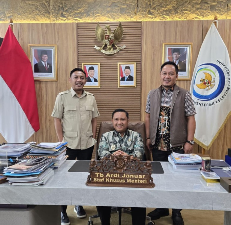 Wagub Antonius Koordinasi soal Rencana Pembangunan Kampung Nelayan di Pesisir Pesawaran ke Kementerian KKP