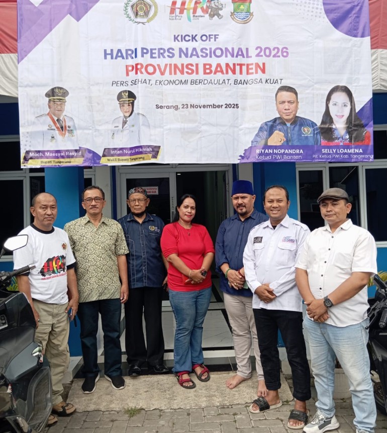 Silaturahmi PWI Pusat ke PWI Tangerang Momentum Penguatan Integritas Organisasi