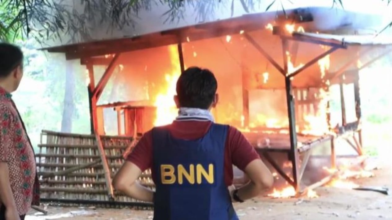 Gerebek Sarang Narkoba di Tegineneng Tim Gabungan BNNP Lampung Diserang Warga Pakai Batu Cuma Tangkap Empat Orang Pengguna?