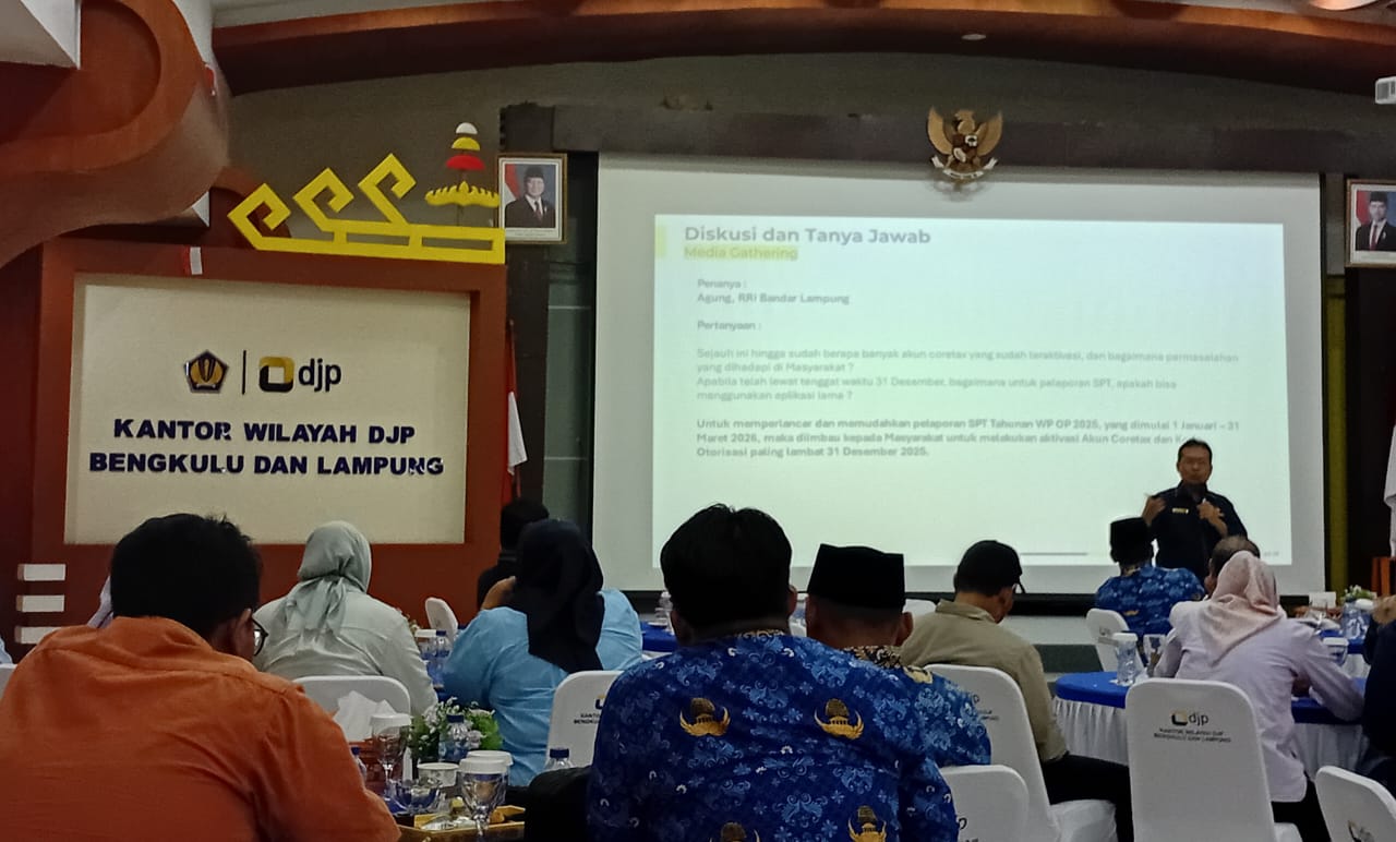 DJP Lampung-Bengkulu: SPT dan PKP Perusahaan Media Tak Wajib