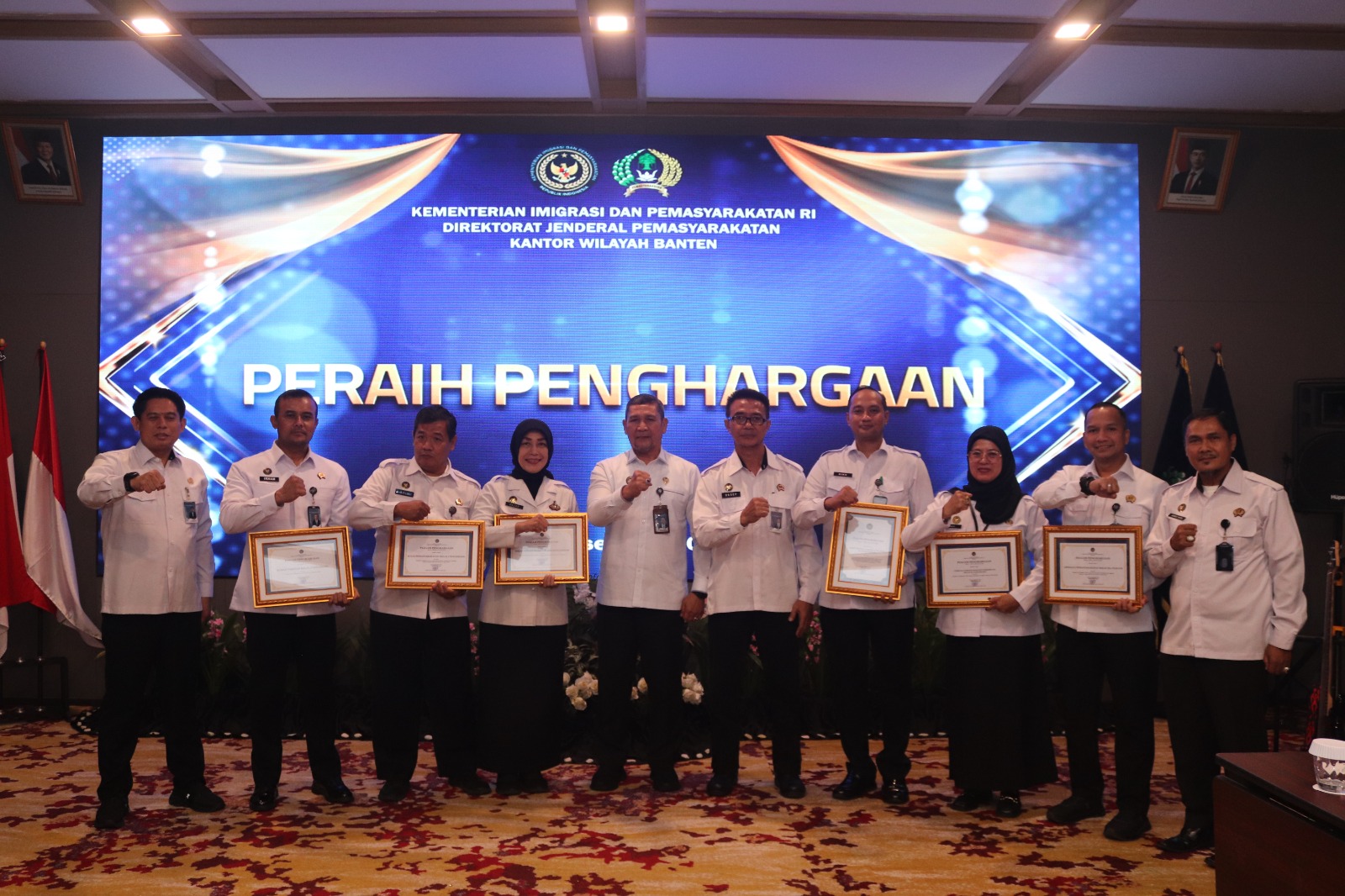 Rutan Kelas I Tangerang Raih Penghargaan di Rakor Pengendalian Capaian Semester II