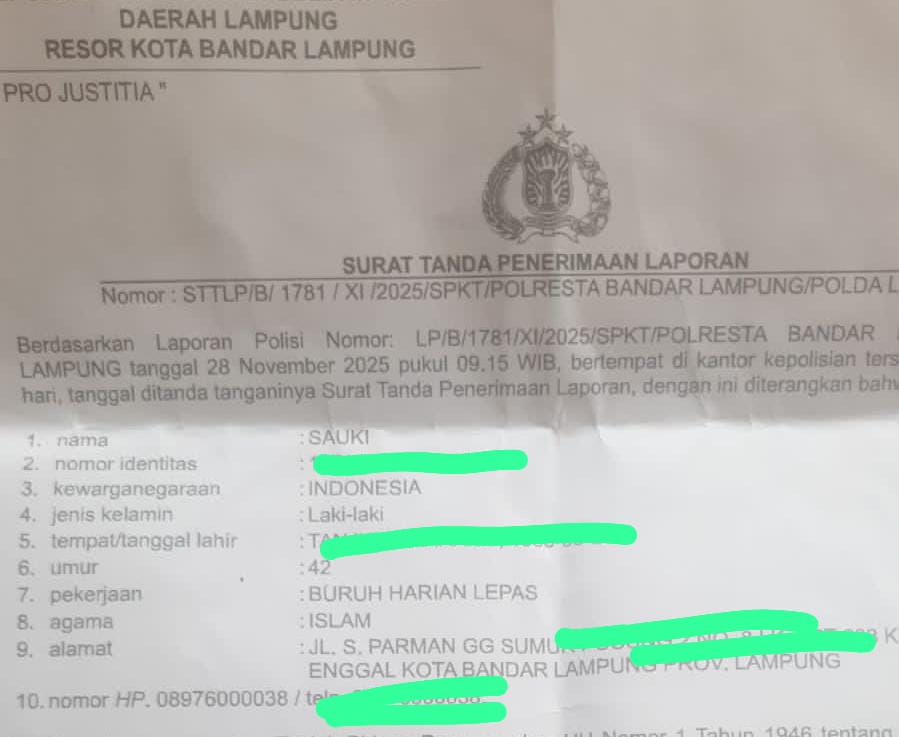 Tukang Parkir Korban Pengeroyokan Pertanyakan Kasusnya di Polresta Bandar Lampung, Pelaku Belum Ditangkap
