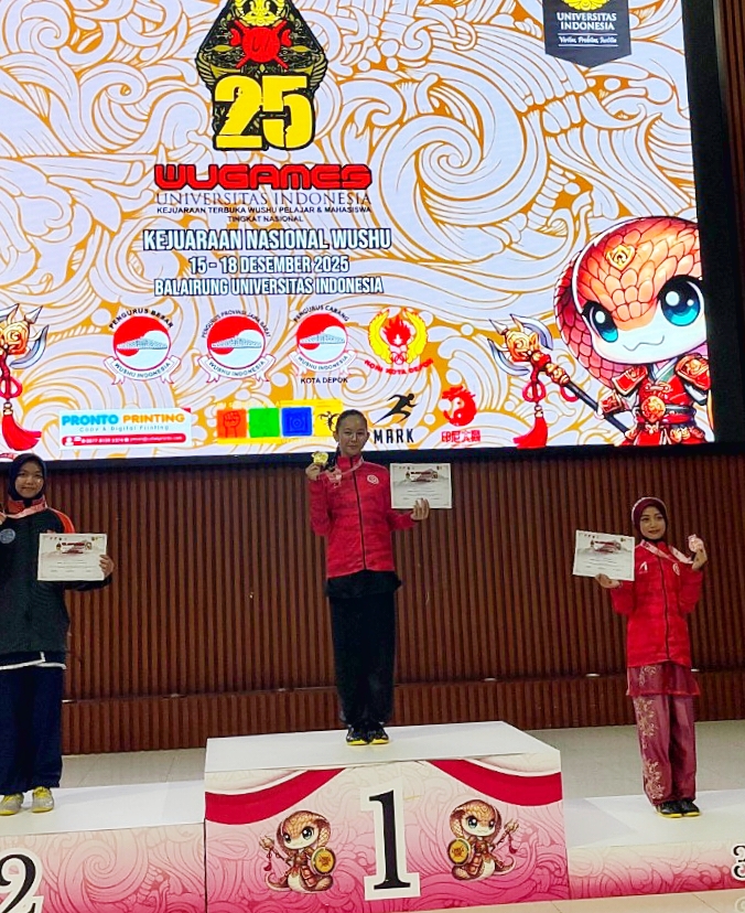 Kejuaraan Wushu Nasional UI: Kiara Citra Kalista Persembahkan Dua Medali untuk Lampung