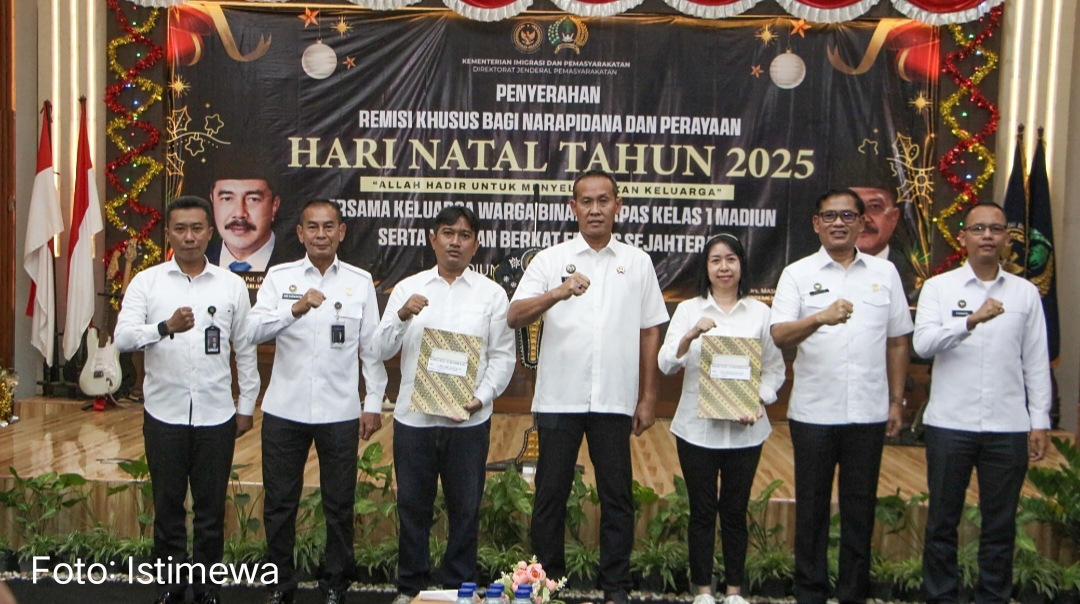 Khusus Natal, Kementerian IMIPAS Remisi 69 Napi Lapas Madiun