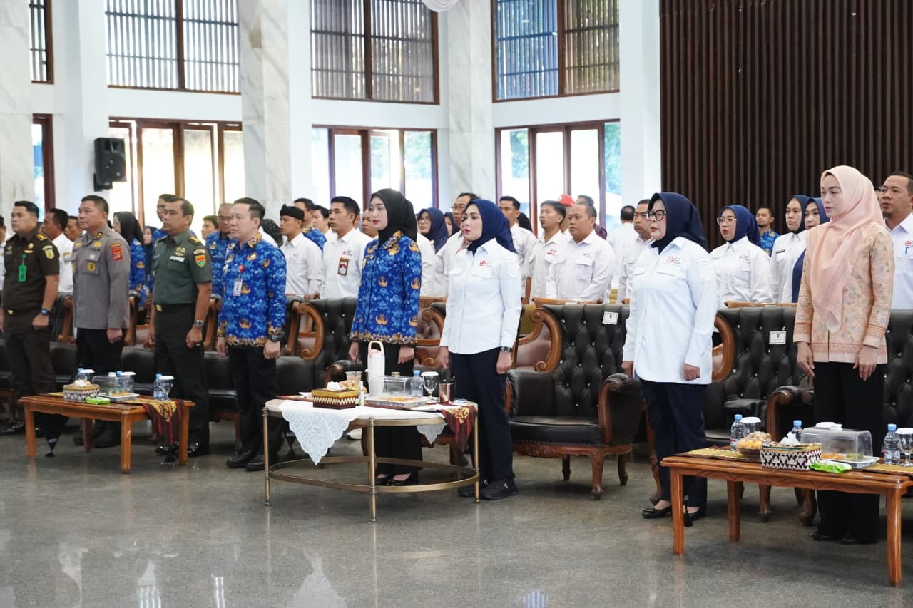 Pelantikan Pengurus PMI Lampung, Wagub Jihan Serukan Aksi Nyata dan Ketulusan Melayani